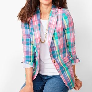 Talbots CLASSIC SUMMER BLAZER - MADRAS PLAID